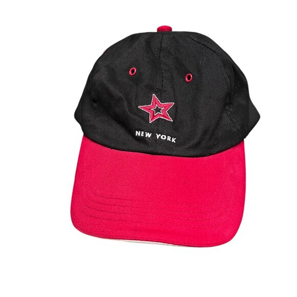 American‎ Girl Place New York Adjustable Hat for Girls  Black Red Distressed - Picture 1 of 10
